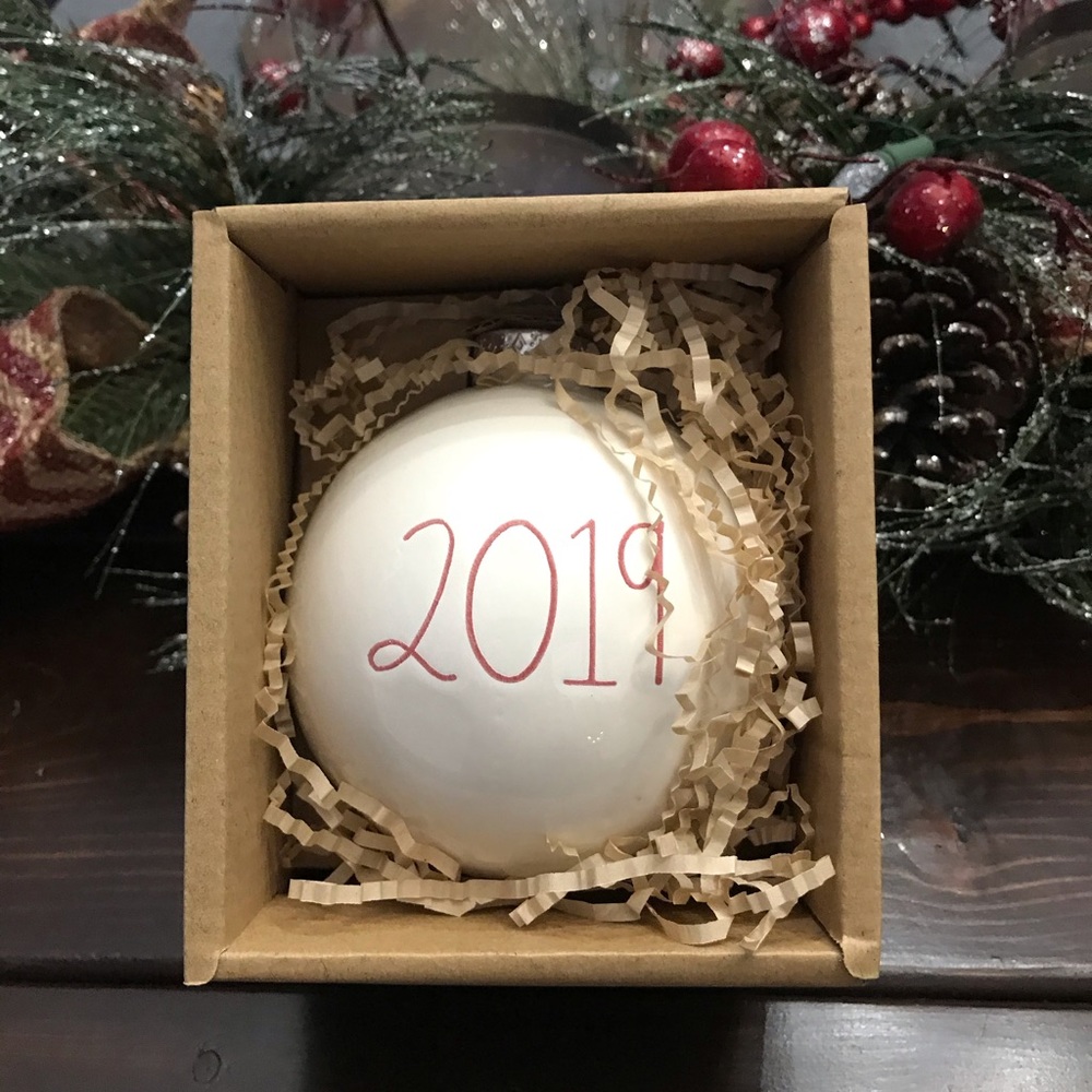 Rae Dunn “2019” ornament